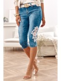 Pantaloni scurti din denim cu dantela 6253 - Magazin online - Boutique